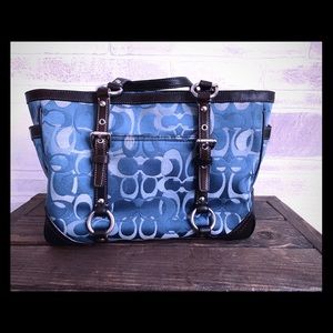 Blue Coach Tote